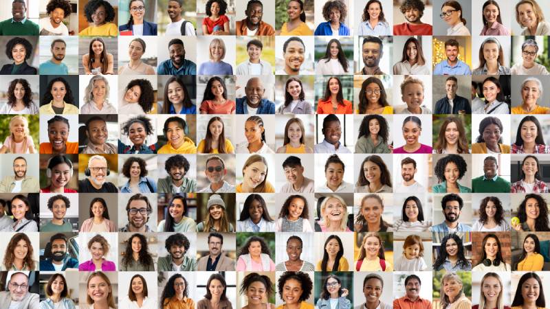 Diversidade de pessoas representando inclusão, equidade e justiça social na sustentabilidade.