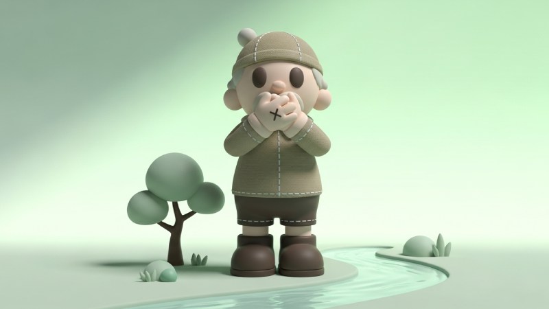 Blog Ambiental • Personagem simbólico cobre a boca em referência ao greenhushing e ao silêncio estratégico na comunicação ambiental.